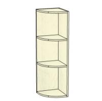 Шкаф настенный угловой открытый Злата ЗТ-3928 (-01). Фото №1