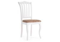 Стул деревянный Виньетта белый / лайн белый люкс фото Стул деревянный Виньетта белый / лайн белый люкс. Фото №1