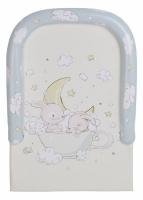 Доска пеленальная Polini kids Зайки на облачках с бортиками,. Фото №1