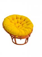 Кресло Папасан 23/01 с желтой подушкой фото Кресло Папасан 23/01 с желтой подушкой. Фото №1