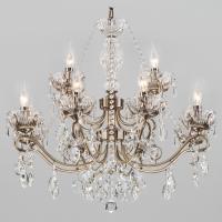 Потолочная люстра Eurosvet Teodore 10103/12 античная бронза/прозрачный хрусталь Strotskis