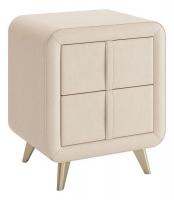 Тумба прикроватная Софи, (480х370х580) крем (экокожа)