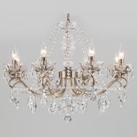 Потолочная люстра Eurosvet Teodore 10103/8 античная бронза/прозрачный хрусталь Strotskis. Фото №1