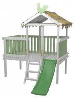 Комплекс игровой ДК6Б, бирюзовый, серый. Фото №1