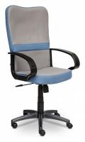 Компьютерное кресло СН757 ткань, Ткань, серый/синий, С27/С24. Фото №1