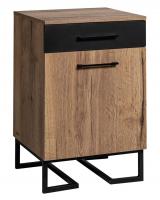 Тумба для обуви с ящиком Loft Дуб табак/Графит