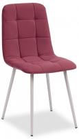 Стул CHILLY MAX  Велюр/металл , 45 х 59 х 88 см , сливовый 16/белый (поставляется по 2 шт)