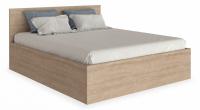 кровать 1900*1800 без накладки МДФ Анастасия АН-28К (с ламелью и п/м) дуб роше