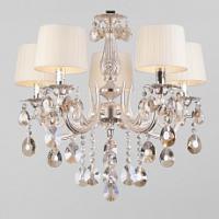 Подвесная люстра Eurosvet Argenta 10098/5 серебро/тонированный хрусталь Strotskis фото Подвесная люстра Eurosvet Argenta 10098/5 серебро/тонированный хрусталь Strotskis. Фото №1