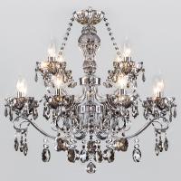 Потолочная люстра Eurosvet Teodore 10103/12 хром/дымчатый хрусталь Strotskis фото Потолочная люстра Eurosvet Teodore 10103/12 хром/дымчатый хрусталь Strotskis. Фото №1