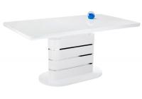 Стол стеклянный Plas 140 super white. Фото №1