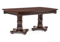 Стол деревянный Морнит 180(240)х100 орех темный / орех. Фото №1