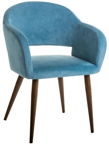 Кресло Oscar Блю/Тёмный Орех. Фото №1