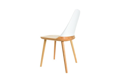 Стул DC-S123 белый/бук фото Стул DC-S123 белый/бук. Фото №3