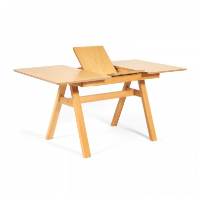 Стол раскладной Ricco (Рикко) основание бук, столешница мдф, 80x120+40*75см, Натуральный. Фото №2