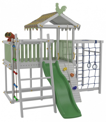 Комплекс игровой ДК2Б, бирюзовый, серый. Фото №5