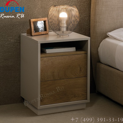 Тумба прикроватная DUPEN М-138 песочный/дуб. Фото