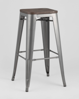 Стул полубарный Диего велюр пыльно-синий. Фото №3