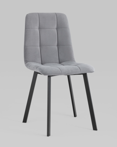 Стул Oliver Square велюр серый. Фото №3