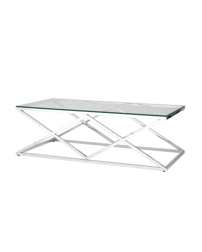 Журнальный стол 120*60 ИНСИГНИЯ серебро. Фото №2