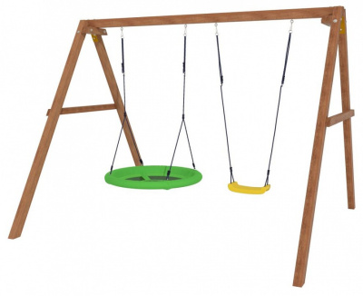 Качели детские Р911-19, коричневый. Фото №3