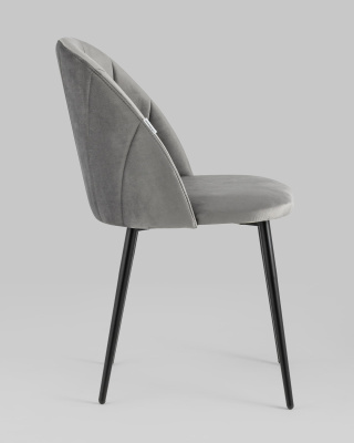 Стул Логан велюр серый. Фото