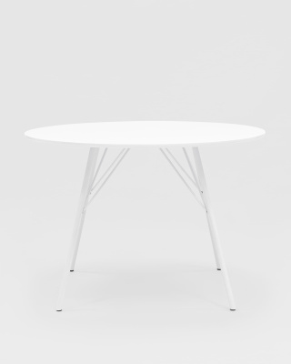 Стол обеденный Мемфис D110 белый. Фото