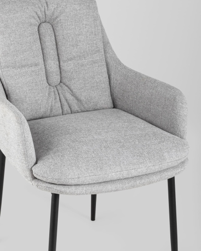 Кресло Саманта рогожка светло-серый. Фото №9