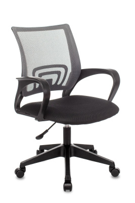 Кресло офисное TopChairs ST-Basic сетка/ткань темно-серый фото Кресло офисное TopChairs ST-Basic сетка/ткань темно-серый. Фото №2
