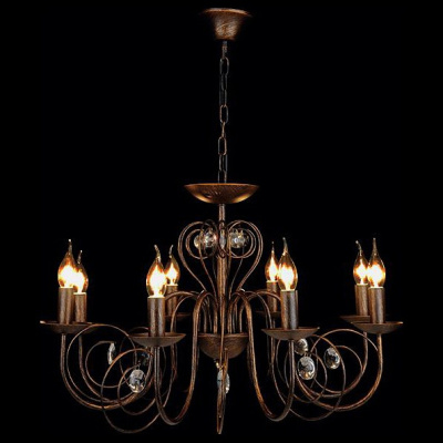 Подвесная люстра Eurosvet Tomas 60018/8 черный с золотом. Фото №2