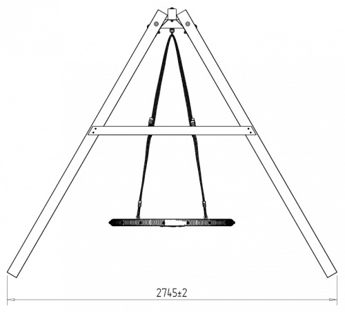 Качели детские Р911-29, коричневый. Фото №8