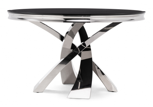 Стол стеклянный Komin 1 черный. Фото №3