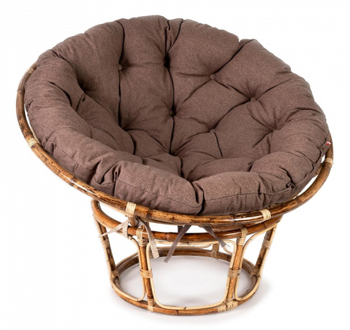 Кресло PAPASAN ECO SKIN / с подушкой / Natural (натуральный), экошерсть Коричневый, 1811-5 фото Кресло PAPASAN ECO SKIN / с подушкой / Natural (натуральный), экошерсть Коричневый, 1811-5. Фото №1