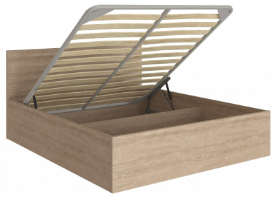 кровать 1900*1800 без накладки МДФ Анастасия АН-28К (с ламелью и п/м) дуб роше. Фото