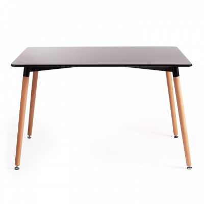 Стол JOHN (mod. T1001) МДФ/дерево, 80 х 120 х 75 см , Black (черный)/ Natural (натуральный) фото Стол JOHN (mod. T1001) МДФ/дерево, 80 х 120 х 75 см , Black (черный)/ Natural (натуральный). Фото №2