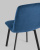 Стул Oliver Square велюр синий. Фото №8