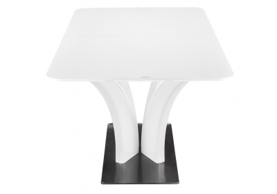 Стол стеклянный Horns 160 super white фото Стол стеклянный Horns 160 super white. Фото №5