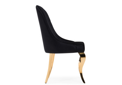 Стул на металлокаркасе Gustav black / gold. Фото