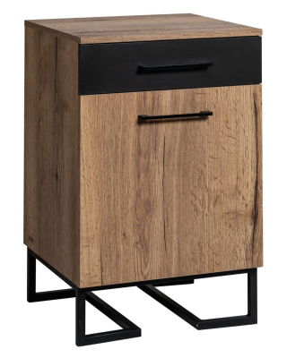 Тумба для обуви с ящиком Loft Дуб табак/Графит. Фото