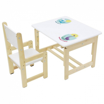 Набор учебный Polini kids Eco 400 SM, белый. Фото