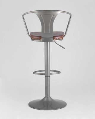 Стул барный TOLIX ARMS SOFT серебристый. Фото №5