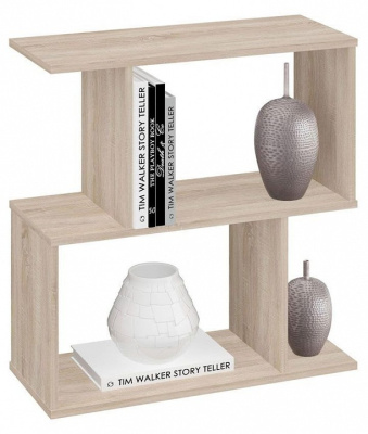 Стеллаж Polini Home Smart, древесина коричневая светлая дуб. Фото