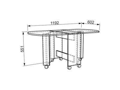 Стол журнальный Журнальный Дуб сонома. Фото