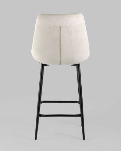 Стул полубарный Флекс велюр бежевый. Фото №6