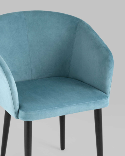 Кресло Ральф велюр пыльно-голубой. Фото №9