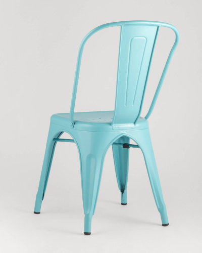 Стул TOLIX голубой матовый. Фото №6