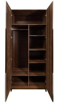 Шкаф двухстворчатый с зеркалами Сканди Грей. Фото