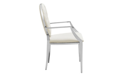 Стул Y110B бежевый бархат. Фото