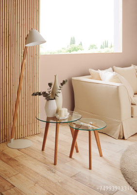 Комплект из двух круглых столиков CT-910. Фото