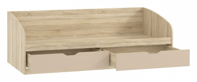 Акварель НМ 008.63 М1 Кровать Капучино, Дуб Сонома. Фото